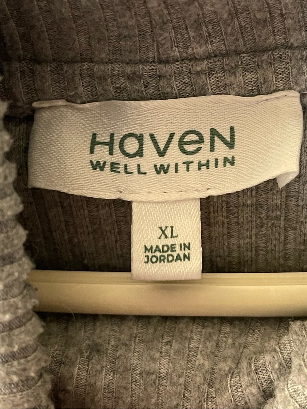 Haven Well Within Cozy Gray Knit Hoodie and Sweatpants Set Sz XL - Picture 8 of 9